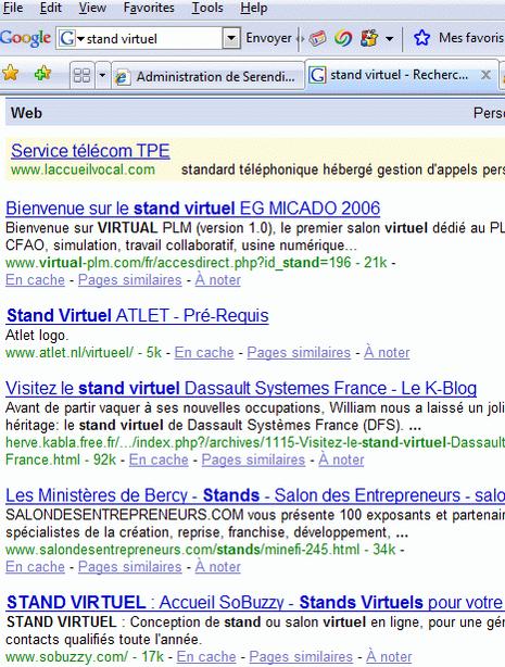 Stand Virtuel et referencement