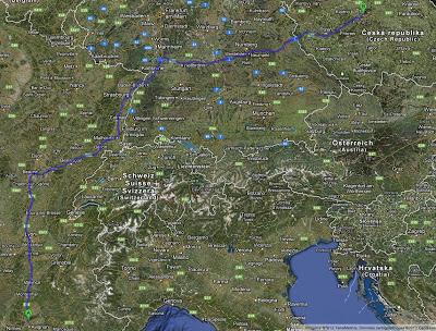En (presque) direct du vol AF4314 Marseille Pragues