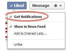 Nouveau système de notifications Facebook