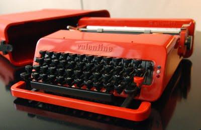 Machine à écrire Valentine pour Olivetti