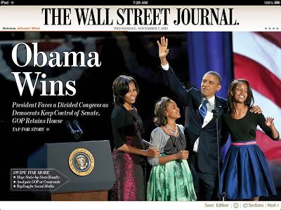 BARACK OBAMA - Président des États-Unis pour 4 autres années...