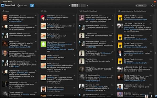 Tweetdeck 2.1 ajoute les raccourcis clavier et améliore la gestion des colonnes