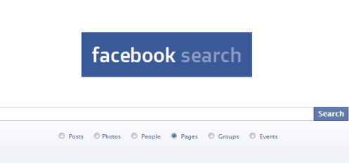 Le moteur de recherche de Facebook.
