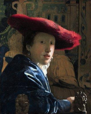 La femme au chapeau rouge, Johannes Vermeer (1665/1667)