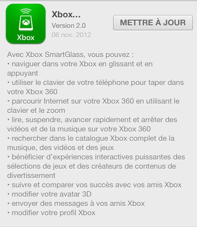 Xbox SmartGlass Disponible sur iOS