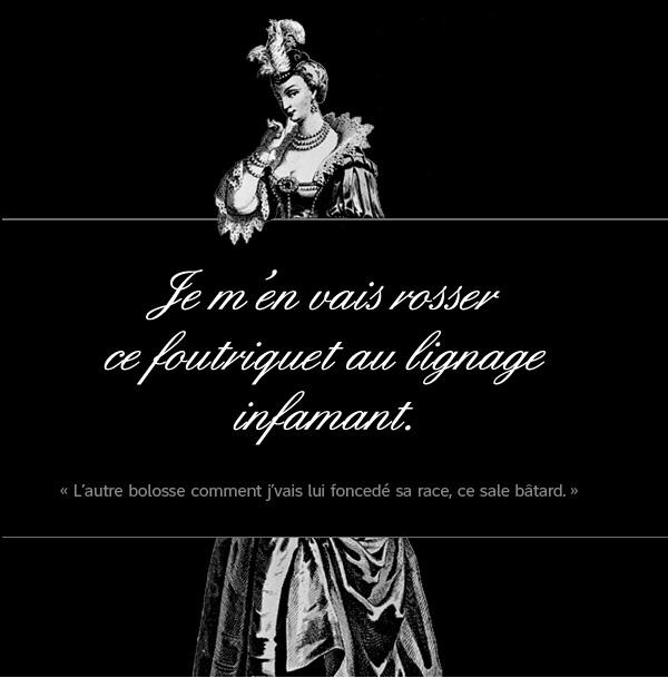 Le langage de Tiékar rencontre le français sous Louis XV