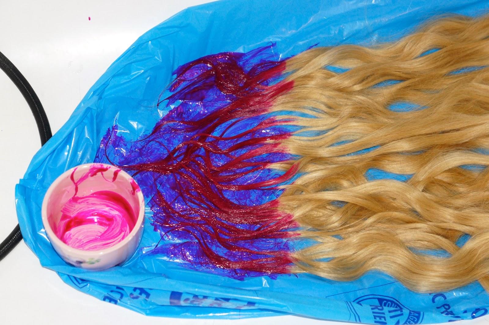 Tie and Dye Rose Sur Mes Extensions à Clips