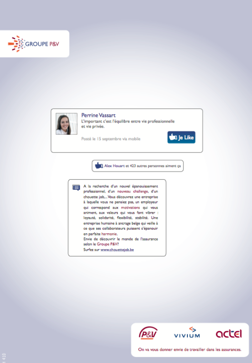 Audace et créativité pour la campagne Employer Branding du Groupe P