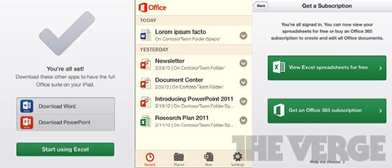 Début 2013 : Microsoft Office Mobile gratuit ? Pas totalement !