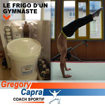 Le frigo de Pierre, gymnaste et coach Capra à Nancy