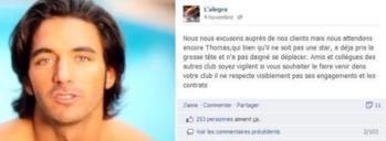 Thomas (SS6) plante une discothèque qui le clashe sur Facebook