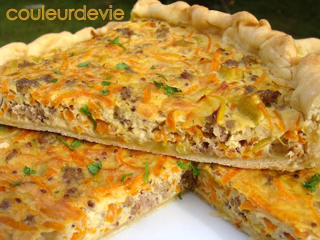 Quiche revisitée façon boeuf-carottes