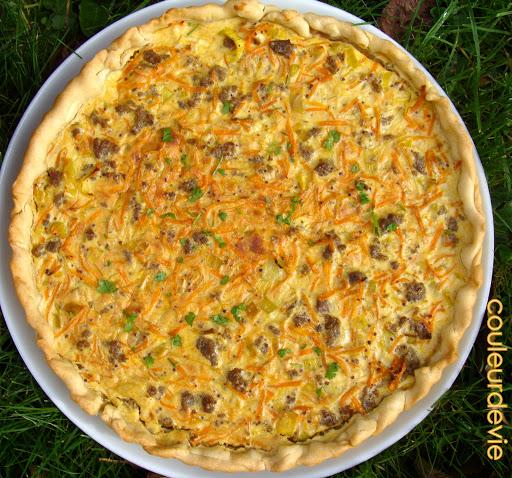 Quiche revisitée façon boeuf-carottes