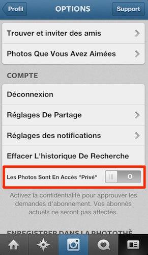instagram profil prive ios 2 Instagram: comment rendre votre profil Web privé