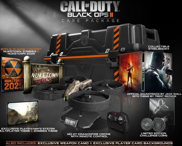 Call of Duty black ops 2 collector édition Care Package drone télécommandé