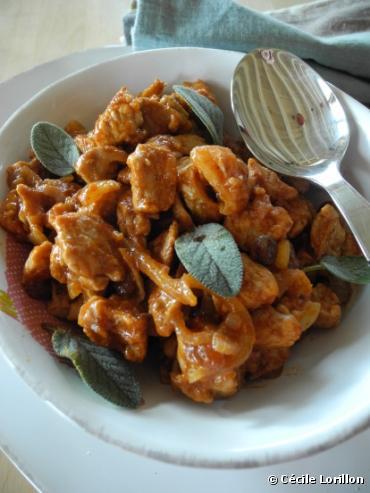  Recette bio: Sauté de dinde minute à la sauge 