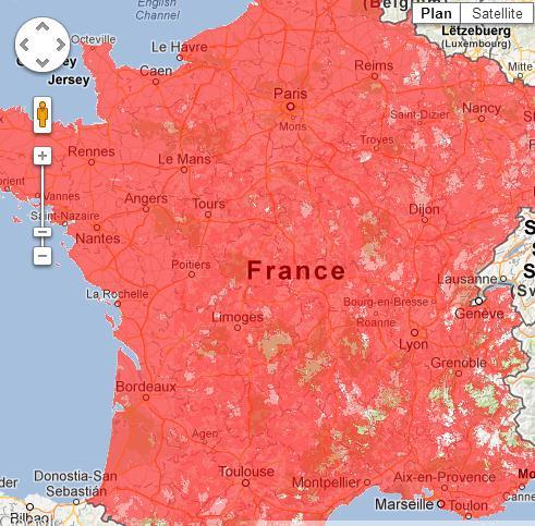 Free Mobile dévoile la carte de son réseau