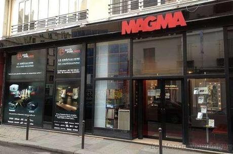 Enceintes JoSound en bambou en démonstration dans le Movie Store de Magma