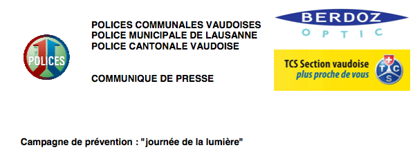 Flics vaudois: journée de la (des) lumière(s)