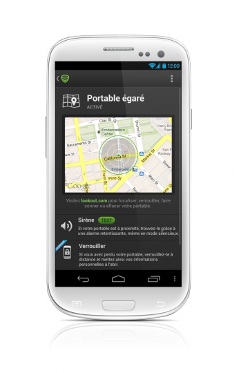 Lookout Mobile Security se met à jour sous Android