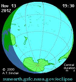 Ephéméride astronomique : semaine du 12 au 19 novembre 2012