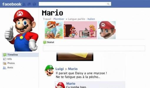 Quand Mario drague sur Facebook