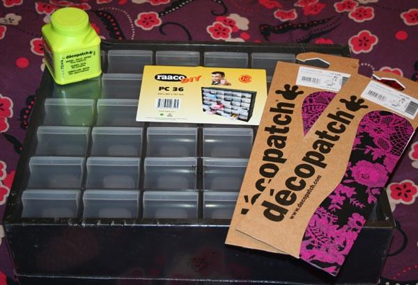 DIY : Customiser une boite de rangement avec décopatch