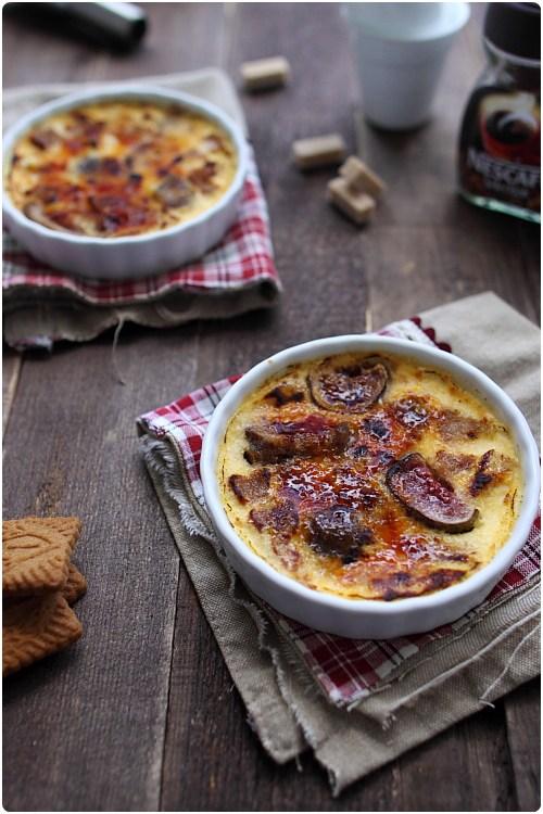 Crèmes brûlées au spéculoos et figues