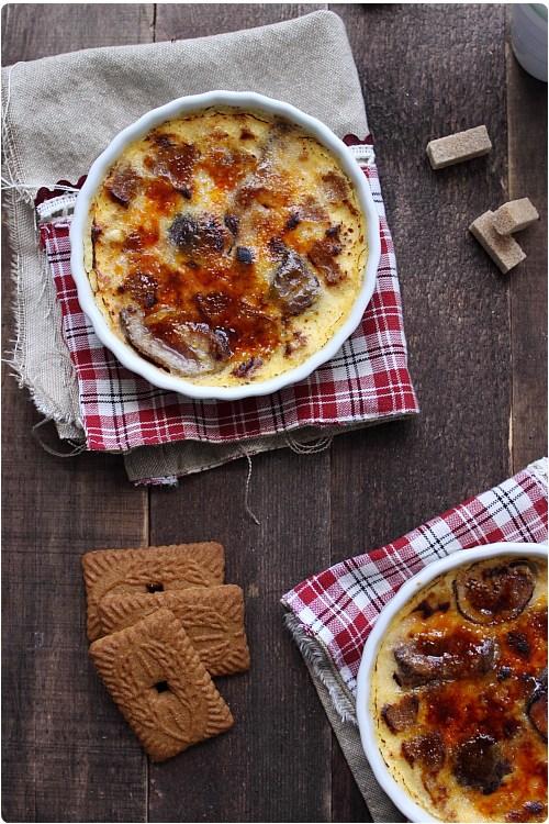 Crèmes brûlées au spéculoos et figues