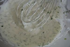 Sauce fromage blanc ajoutez les herbes