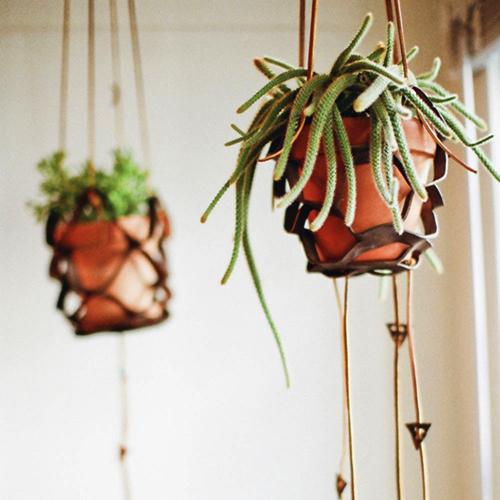 :-: DIY : SUSPENSION POUR PLANTES EN CUIR :-: