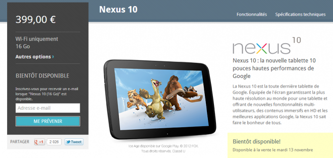 Nexus 4 et Nexus 10 – Le Google Play Store dévalisé