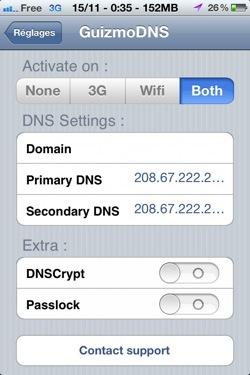 DNS Free Mobile   Changer ses DNS 3G sur son iPhone