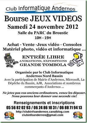 affiche jeux video 2012 A4