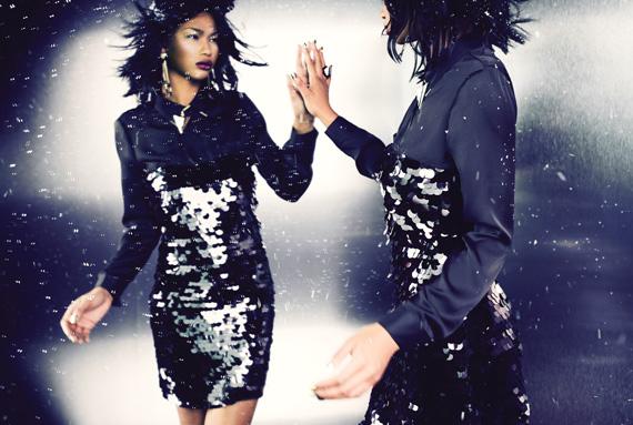 Chanel Iman pour les fêtes de fin d'année de Forever 21