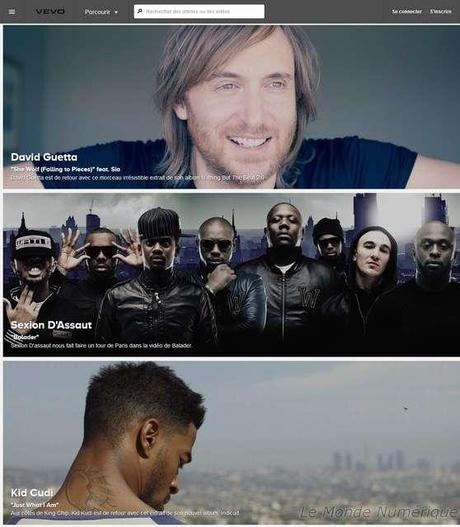 Le site des clips musicaux Vevo débarque en France