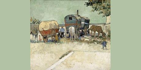 Kees van Dongen, La Gitane (la curieuse), vers 1911, Paris, Centre Pompidou © RMN / Gérard Blot / ADAGP, Paris 2012 Vincent Van Gogh, Les roulottes, campements de bohémiens aux environs d'Arles, Paris Musée d'Orsay
