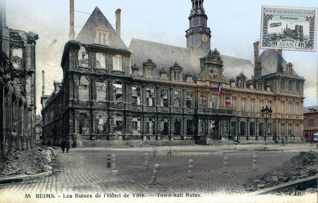 les ruines de l'Hôtel de Ville. 1914-2012