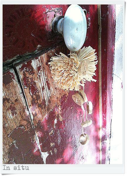 Pompon rafia - in situ