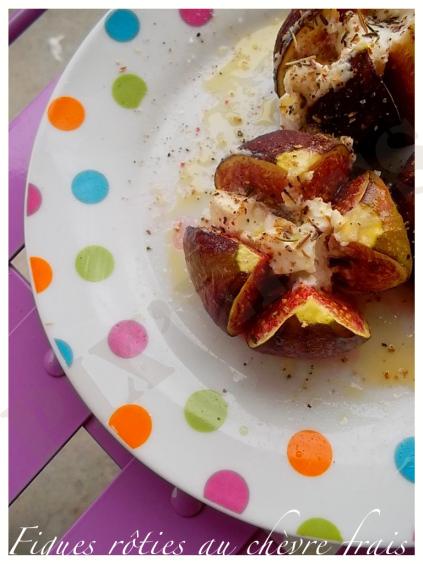 Figues rôties au chèvre frais – tuerie en série ! pixelles cuisinent blog