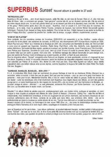 SUPERBUS en concert à TOULOUSE!