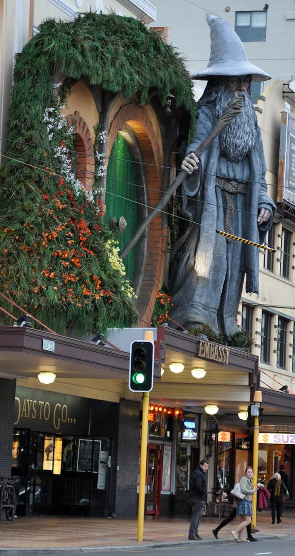 Un sculpture géante de Gandalf pour l’avant première de The Hobbit