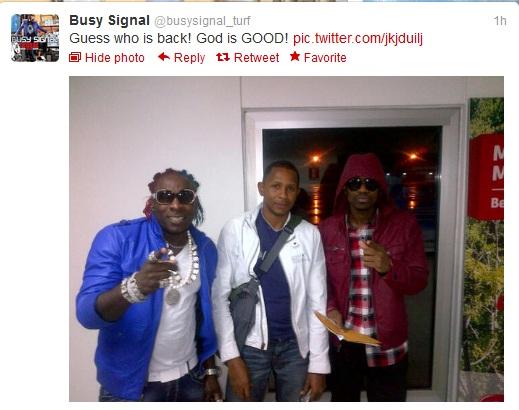 Busy Signal retrouve la liberté !