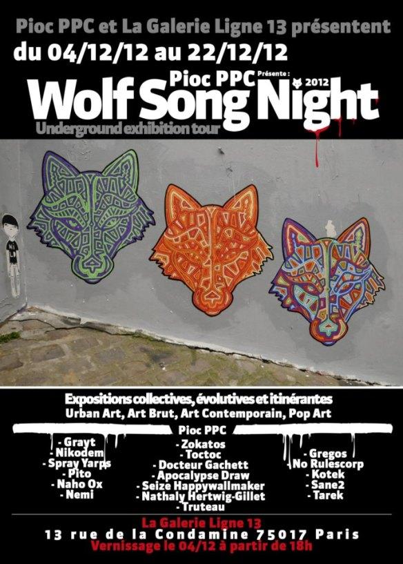 Wolf Song Night à la galerie Ligne 13 // Paris | Tarek // Site officiel