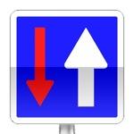 Panneau d'indication de priorité par rapport à la circulation venant d'en face