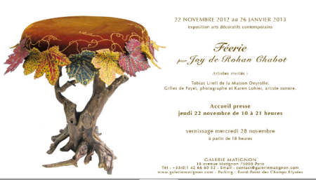 Galerie Matignon – exposition JOY de ROHAN CHABOT « Féeries »