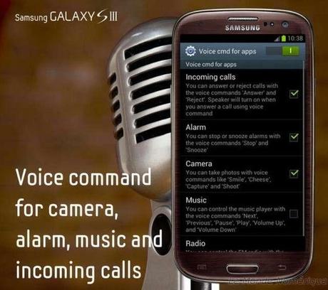 Contrôlez certaines applications à la voix sur le Samsung Galaxy S3