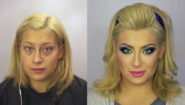 Goodas... Maquillage à la russe : avant / après !
