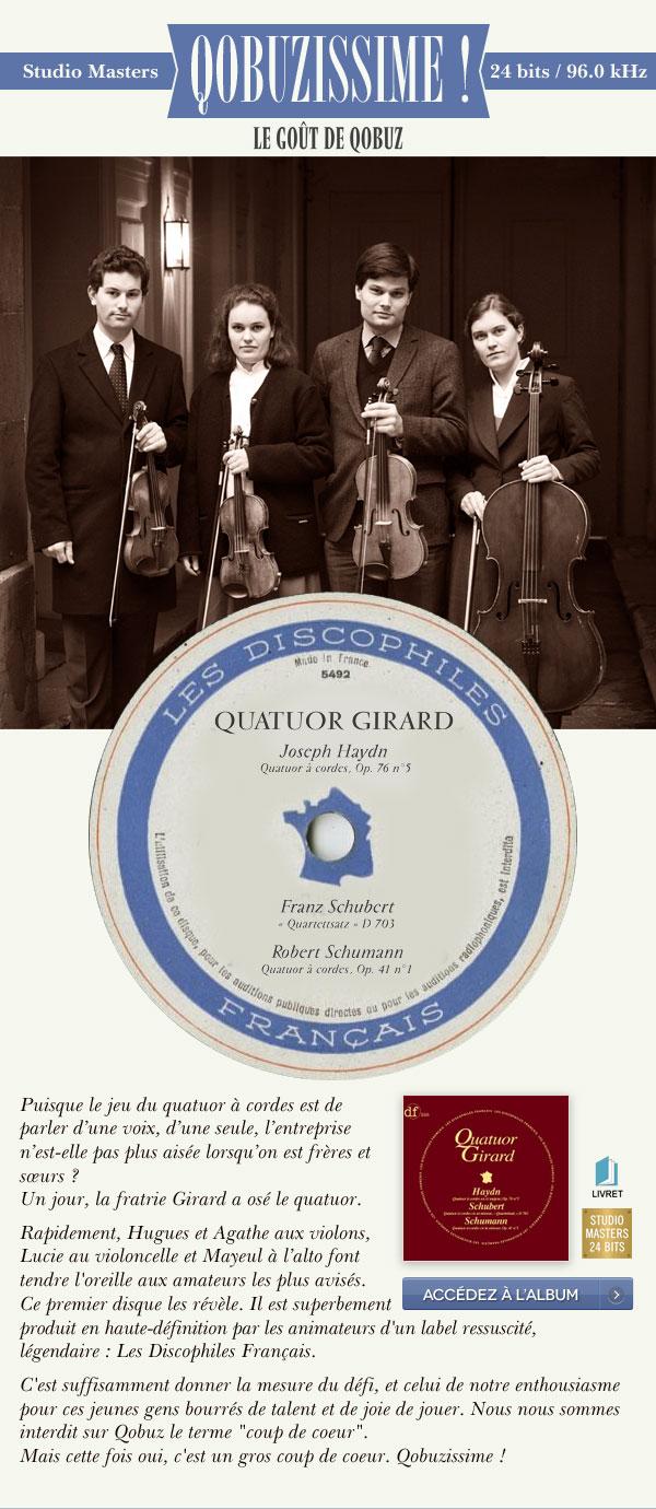 Quatuor Girard (Hugues, Agathe, Mayeul et Lucie Girard) ! Pourquoi pas du Saint-Georges