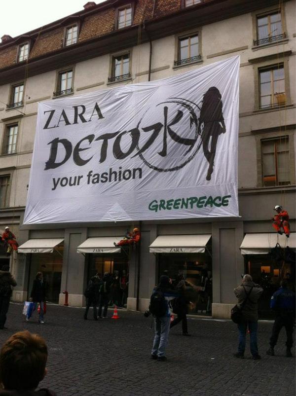 Genève : Action spectaculaire de Greenpeace dans un magasin Zara | À Voir